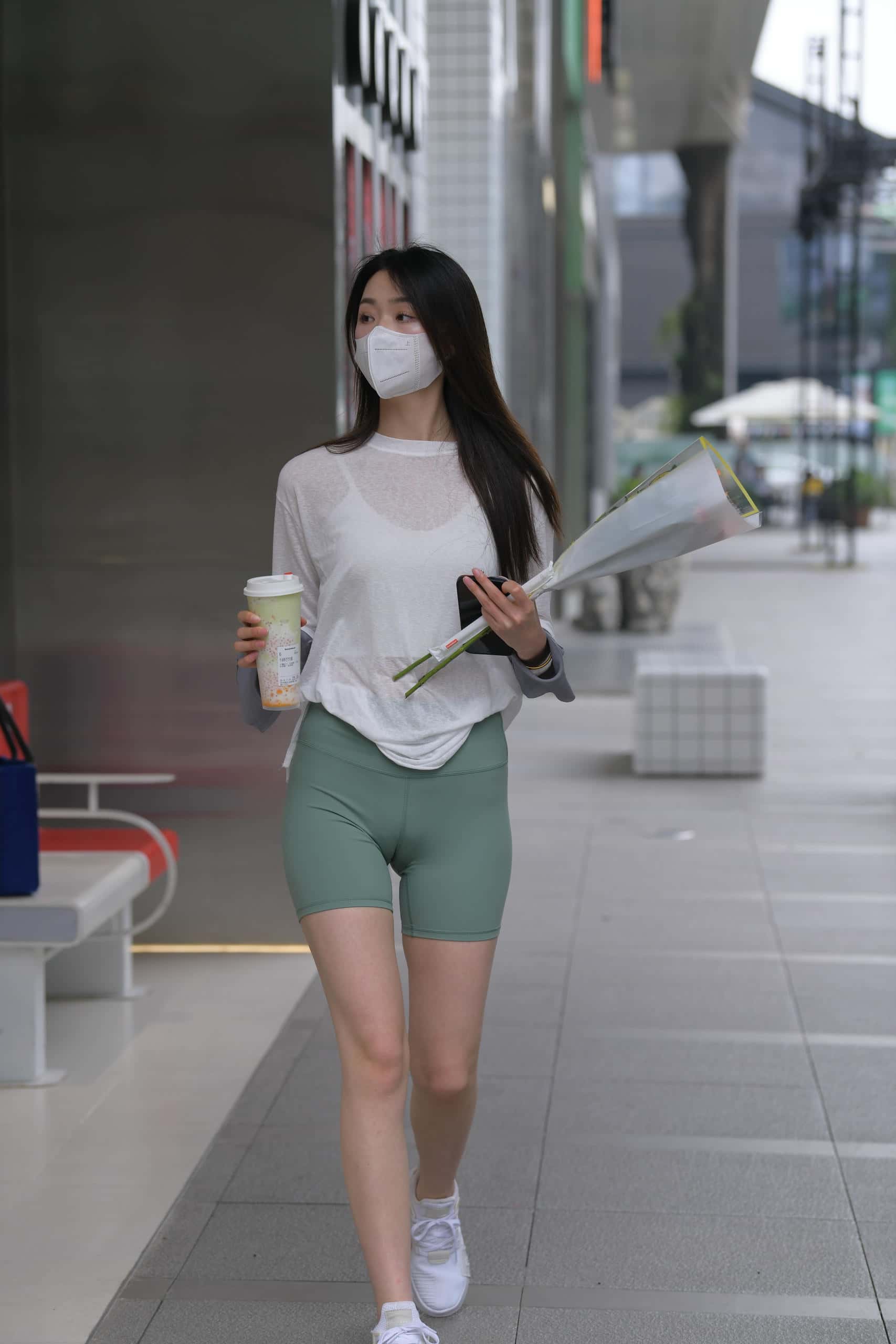 图片[5]-路边买花的白衣长发姑娘【884P】J5726-嘿图库