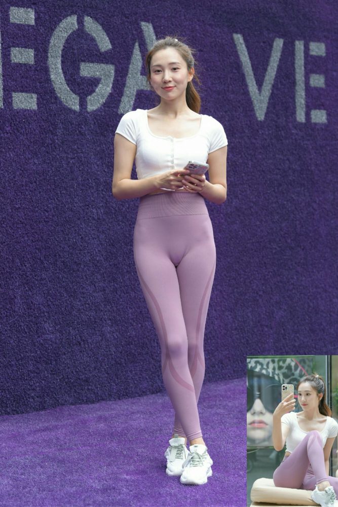 图片[4]-香芋色瑜伽裤高马尾漂亮女孩J2206 545P1V-19.1GB-嘿图库