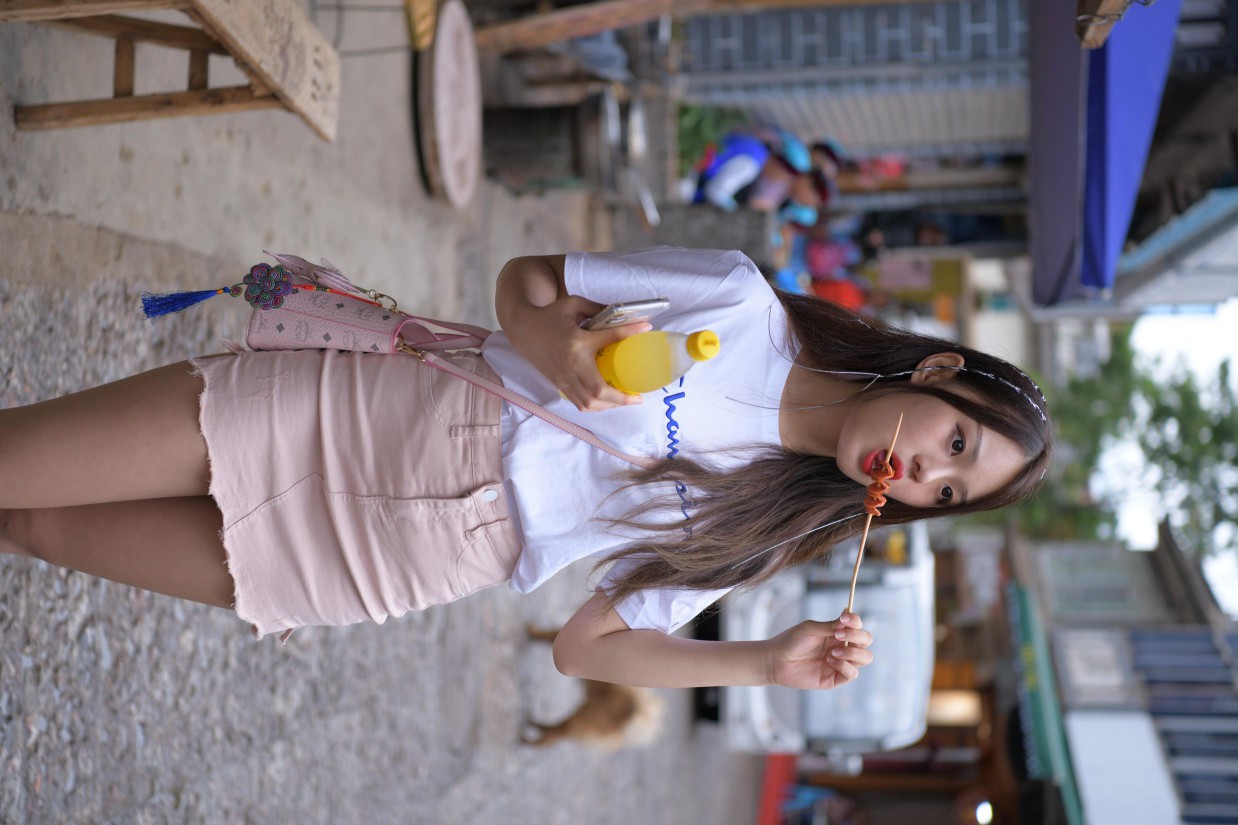 图片[7]-非常清纯甜美的短裙姑娘在逛街【458P】00052-嘿图库