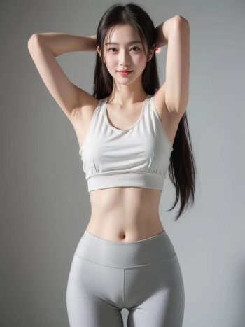 图片[3]-AI瑜伽裤清纯妹子系列图-嘿图库