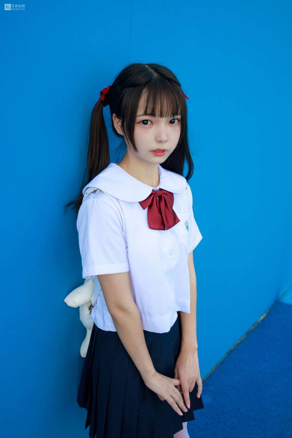 图片[2]-眼神好清澈的双马尾白丝女孩【75P】20019-嘿图库