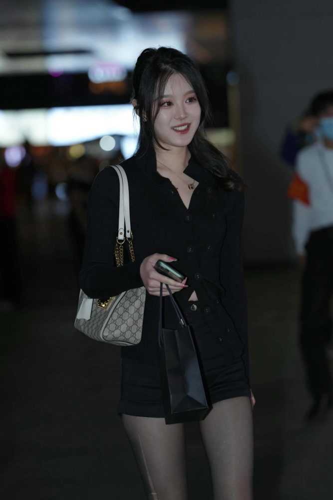 黑色系马尾辫少女 【173P】K4446-嘿图库