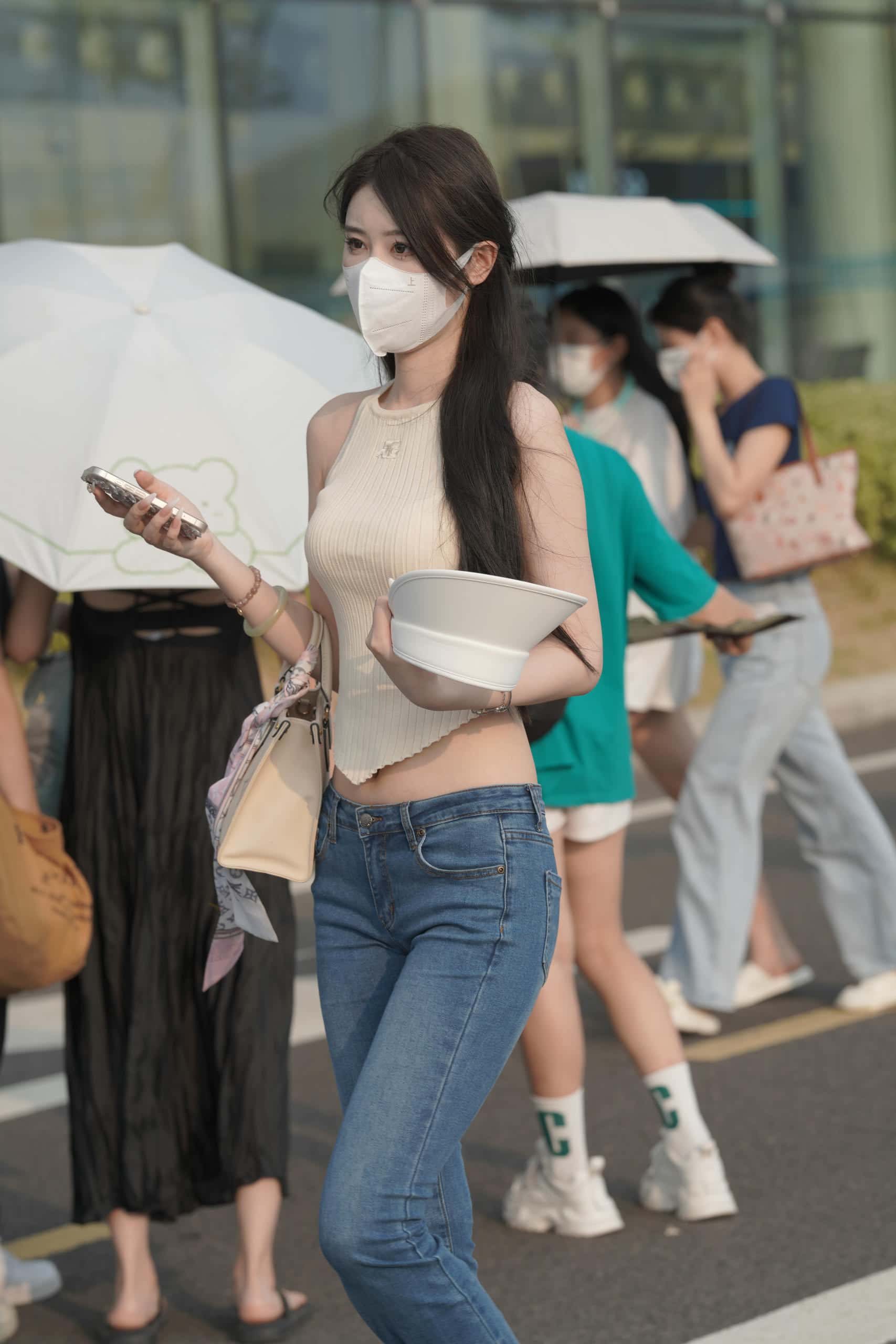 图片[1]-清纯喇叭牛仔裤女孩 【79P】J3591-嘿图库