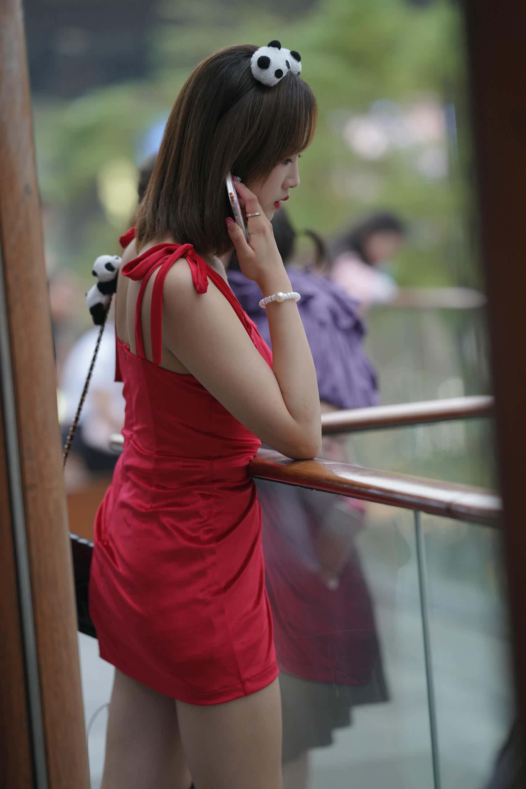 图片[3]-P0316 亮眼红色吊带裙【352P】5.56GB-嘿图库